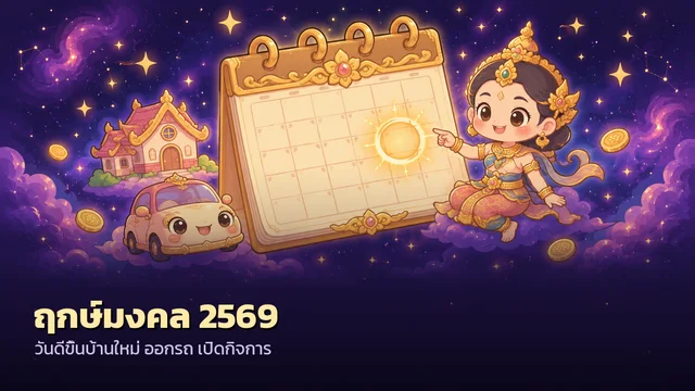 ฤกษ์มงคล 2569 วันดีขึ้นบ้านใหม่ ออกรถ เปิดกิจการ