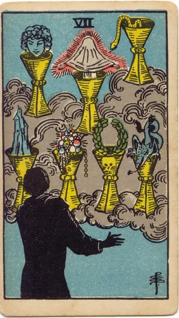ไพ่ทาโรต์ 7 ถ้วย Seven of Cups