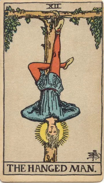 ไพ่เดอะแฮงก์แมน The Hanged Man ไพ่ทาโรต์หมายเลข 12