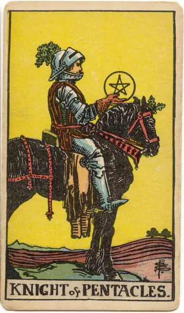 ไพ่ทาโรต์ อัศวิน เหรียญ Knight of Pentacles