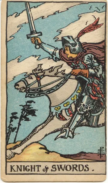 ไพ่ทาโรต์ อัศวิน ดาบ Knight of Swords