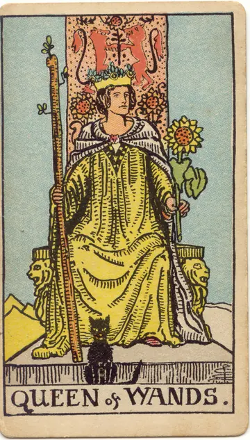 ไพ่ทาโรต์ ราชินี ไม้เท้า Queen of Wands
